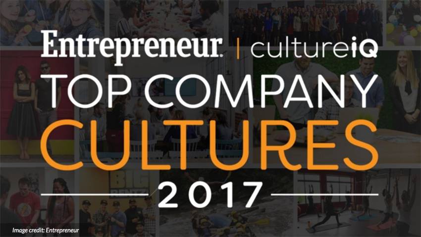 Entrepreneur Top 10 Company Cultures