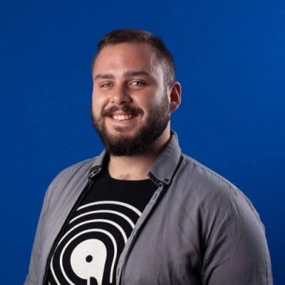 Sam Trudgian, a VR developer at Napster
