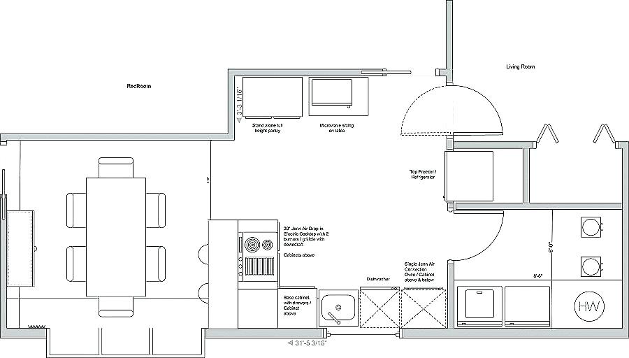 Open Kitchen Floorplan Layout