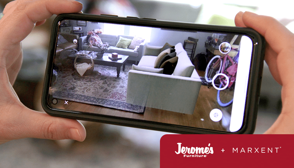 Jerome’s Furniture launches WebAR,  powered by the Marxent 3D Cloud