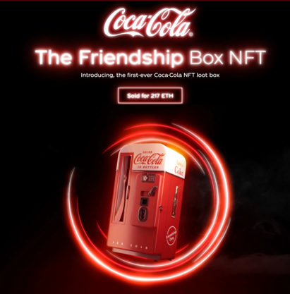 Coca Cola Friendship Box NFT made with Tafi