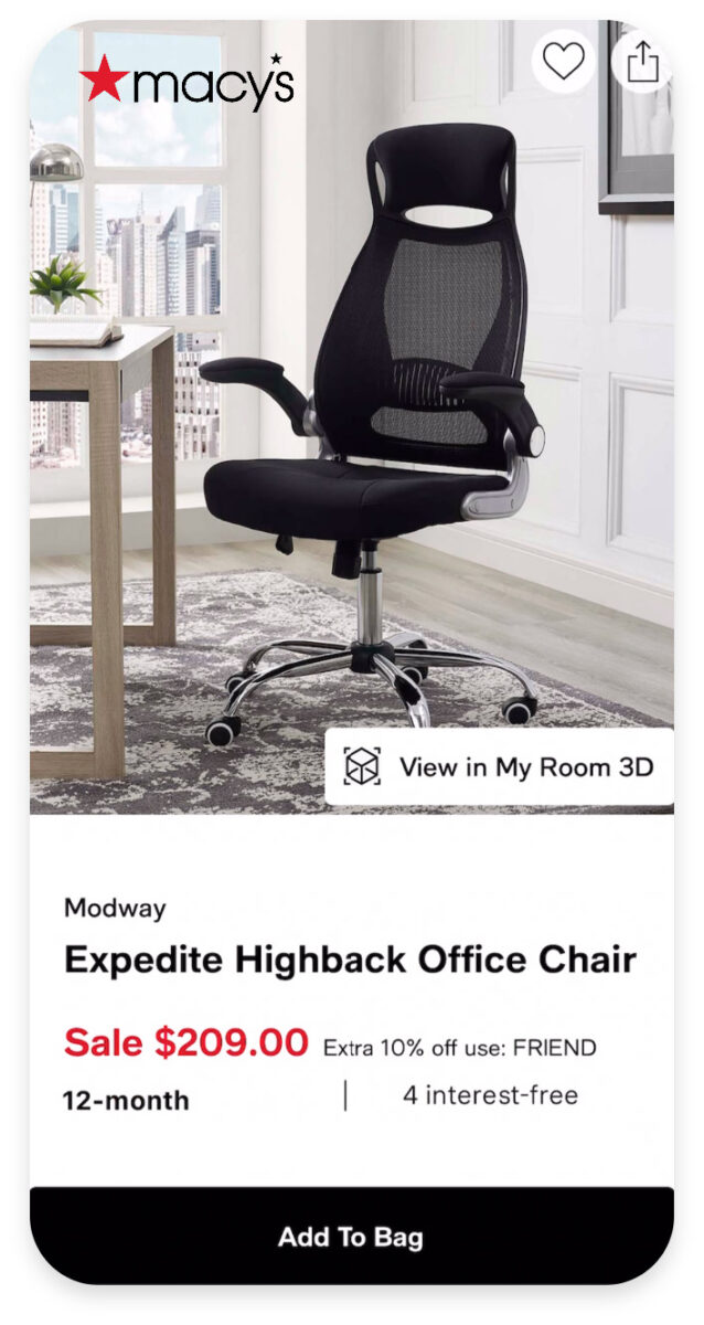 Macy's Office Chair Mobile