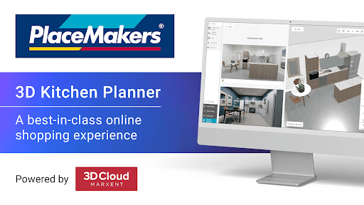 PlaceMakers Launches Next Generation 3D Kitchen Planner, Powered by 3D Cloud™ by Marxent