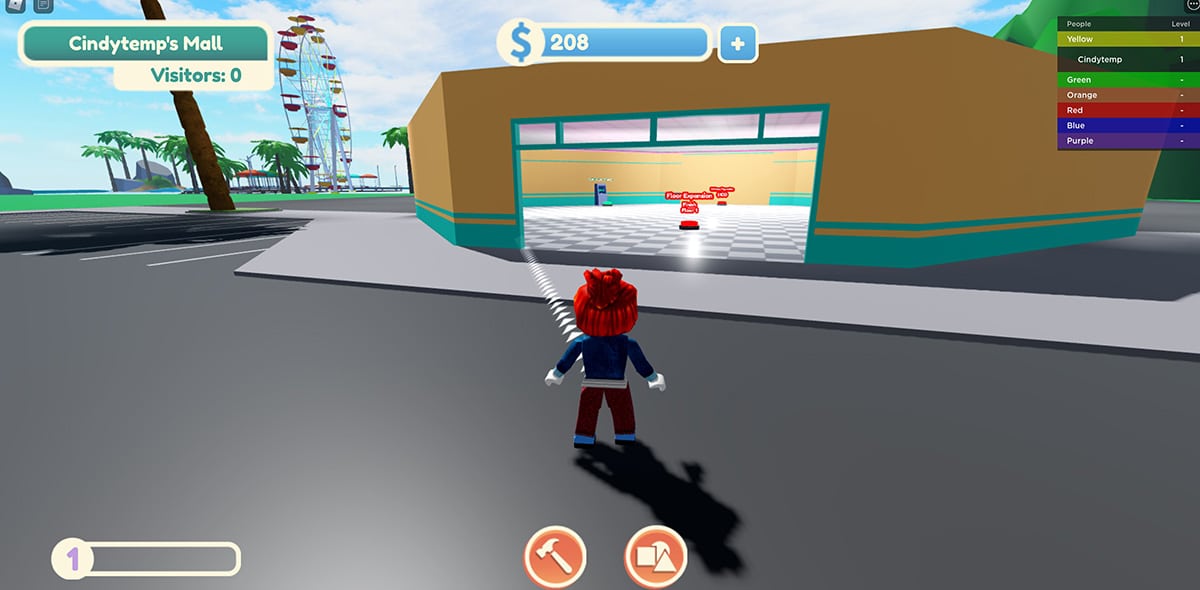 A user begins to create a mall in PACWORLD 