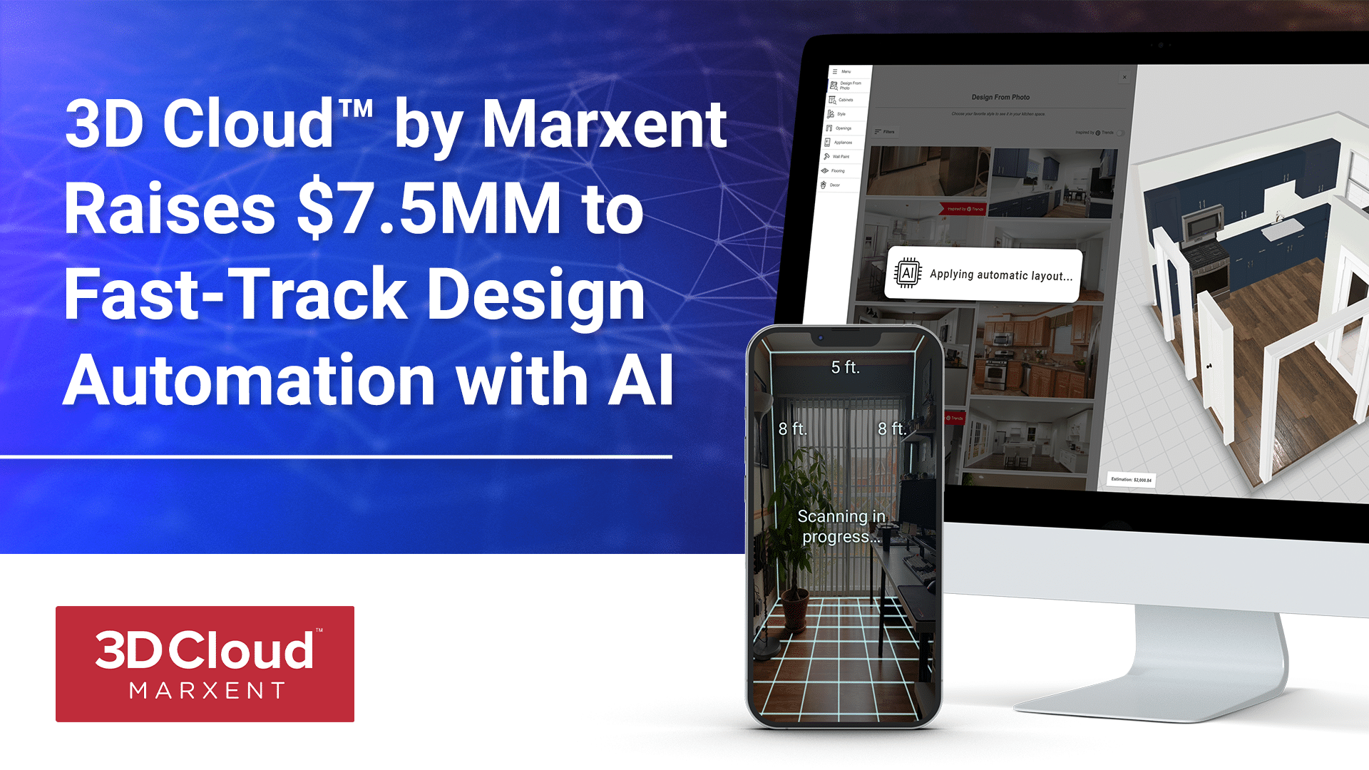 3D Cloud by Marxent Raises $7.5 Million in Series D to Fast-Track Design Automation with AI