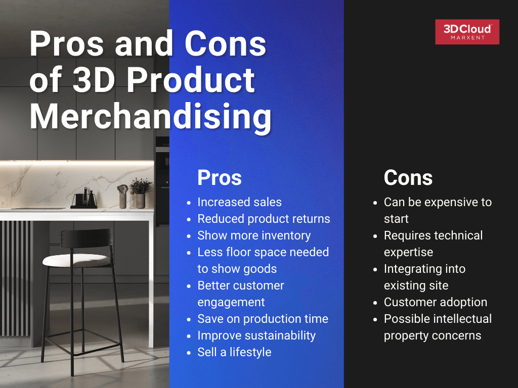3D Product Merchandising Pros and Cons
